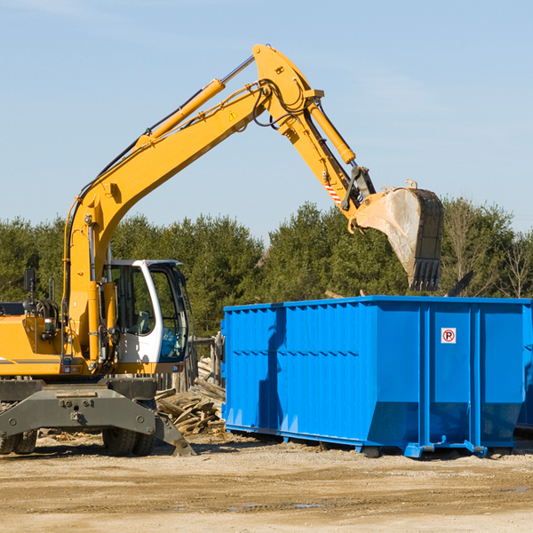 are there any restrictions on where a residential dumpster can be placed in Creston IL